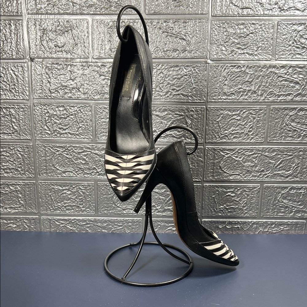 White House Black Market Stripe Heels